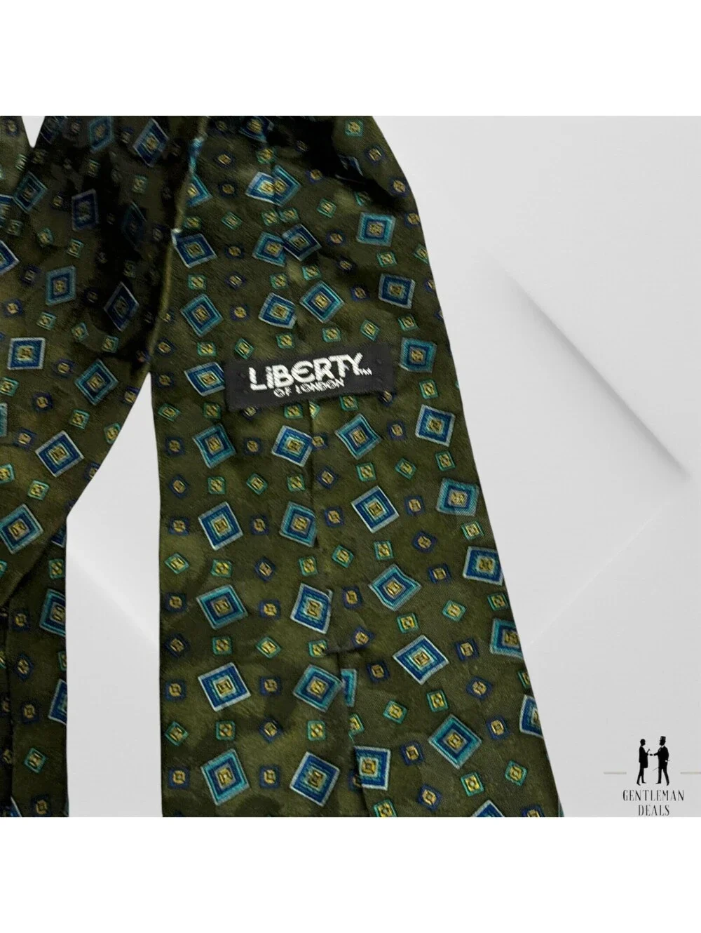 Liberty of London Necktie Mens 100% Silk Designer Geometric 57x3.3/4 Tie